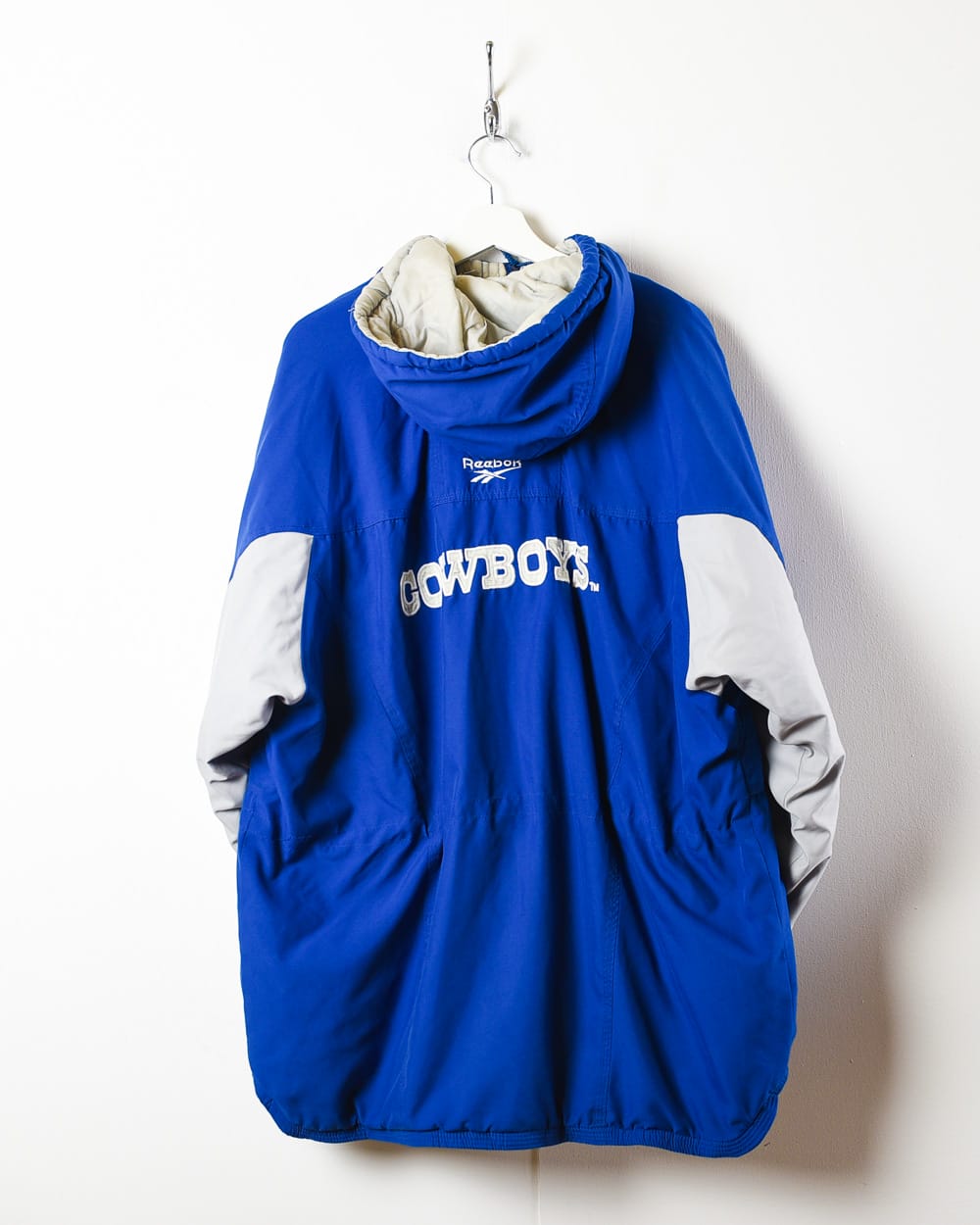 Blue Reebok NFL Dallas Cowboys Hooded Coat - Medium