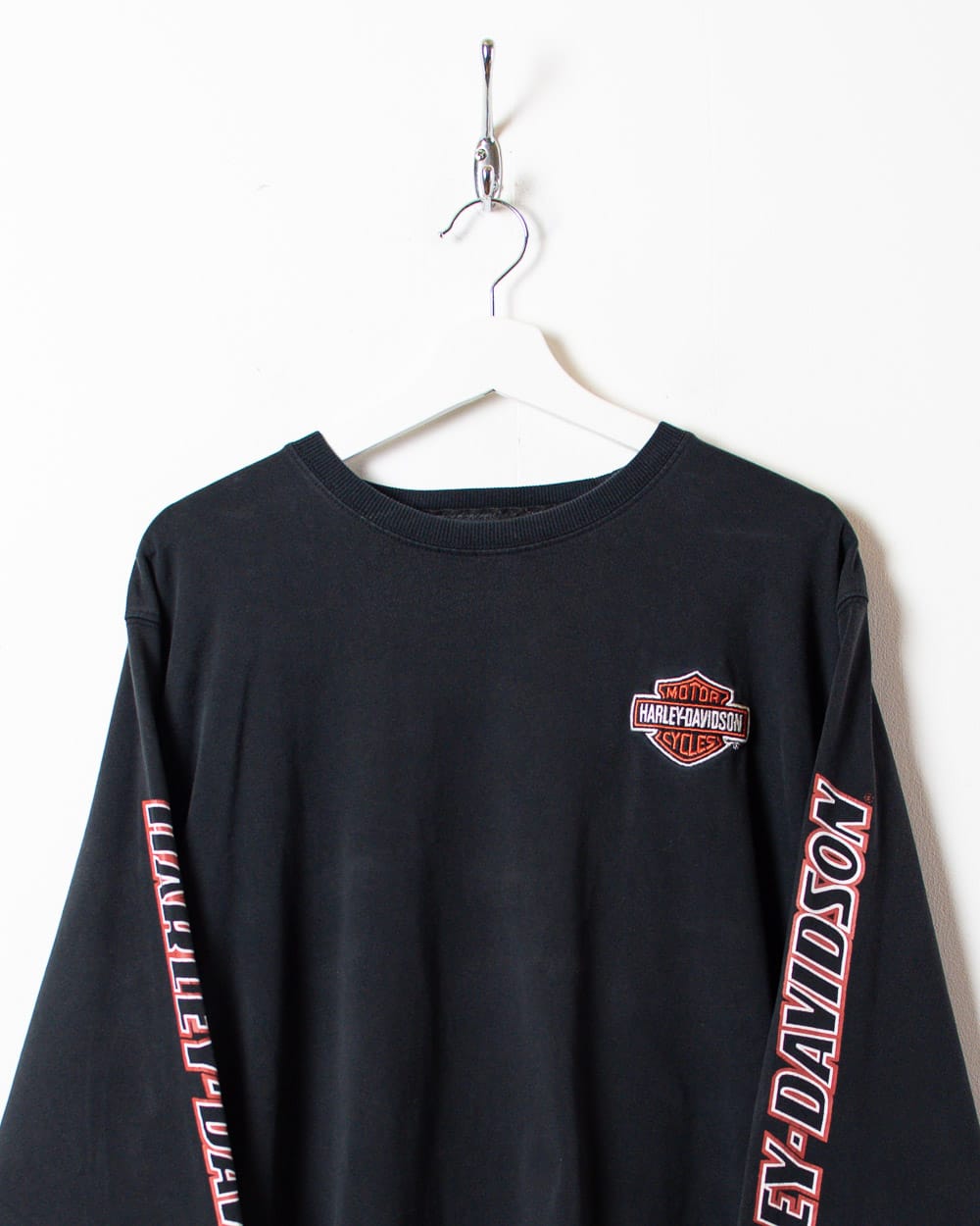 Black Harley Davidson Long Sleeved T-Shirt - Large