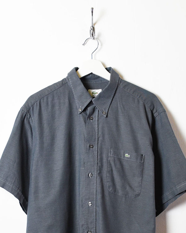 Grey Lacoste Short Sleeved Shirt - X-Large