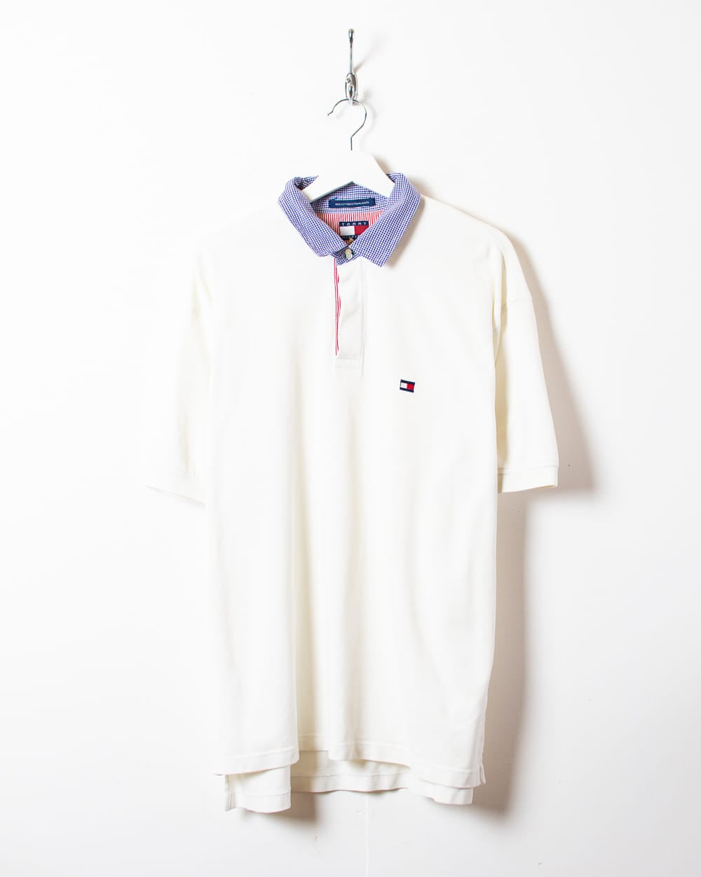 White Tommy Hilfiger Polo Shirt - X-Large