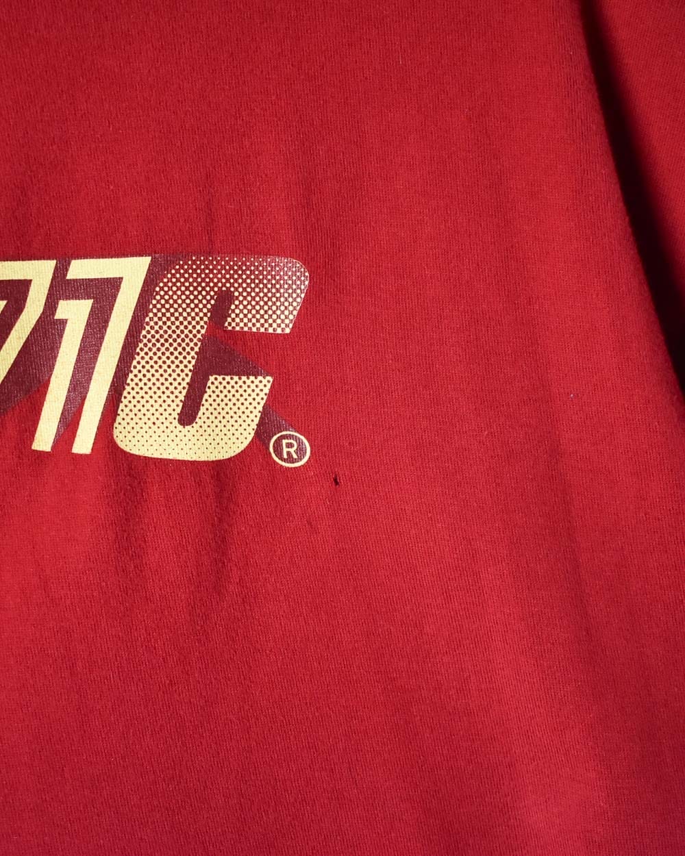 Red Nike Athle71c T-Shirt - Large