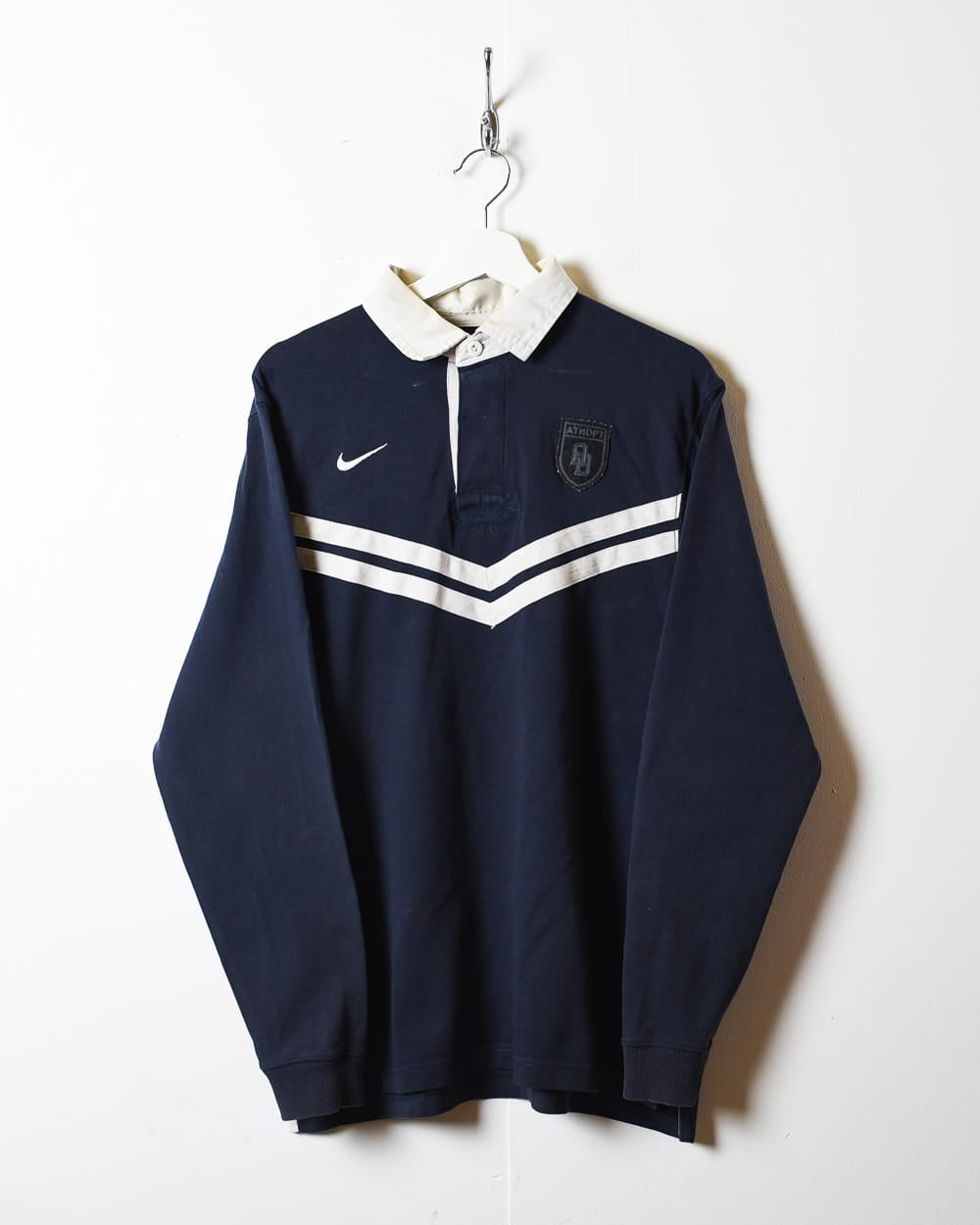 Navy Nike Rugby Shirt - Large