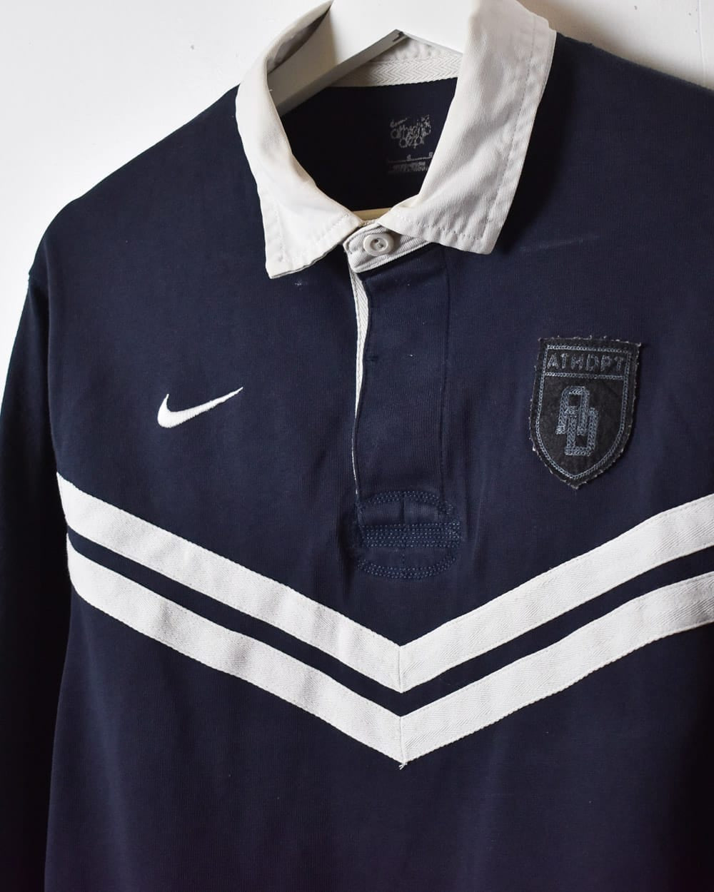 Navy Nike Rugby Shirt - Large