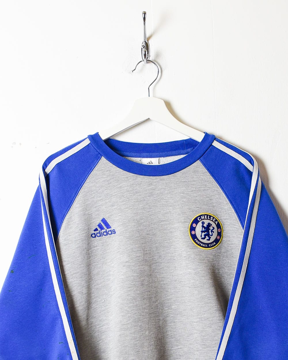 Stone Adidas Chelsea Warmup Sweatshirt - Medium