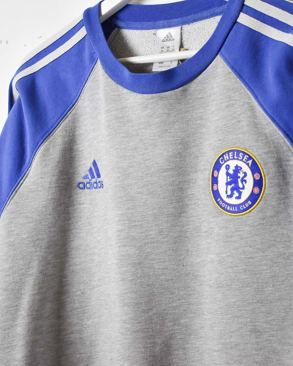 Stone Adidas Chelsea Warmup Sweatshirt - Medium