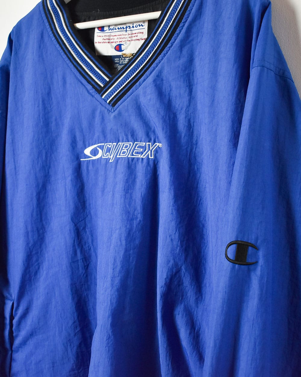 Blue Champion Cybex Pullover Windbreaker Jacket - Large