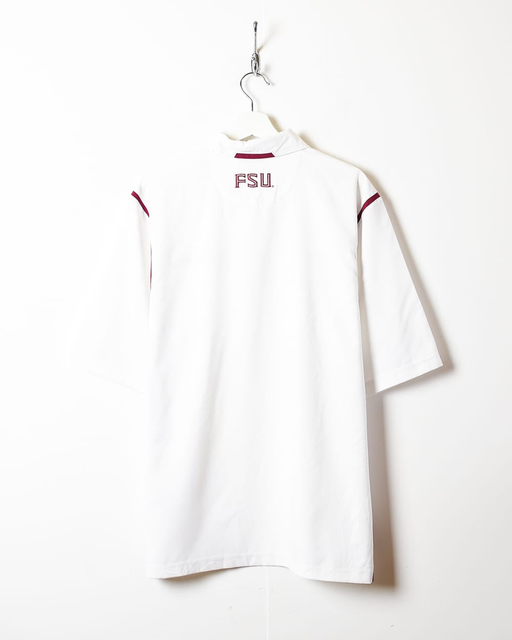 White Nike Team Florida State Polo Shirt - Medium