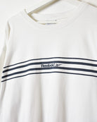 White Reebok T-Shirt - Large