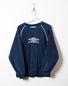 Navy Umbro Fleece Sweatshirt - Small