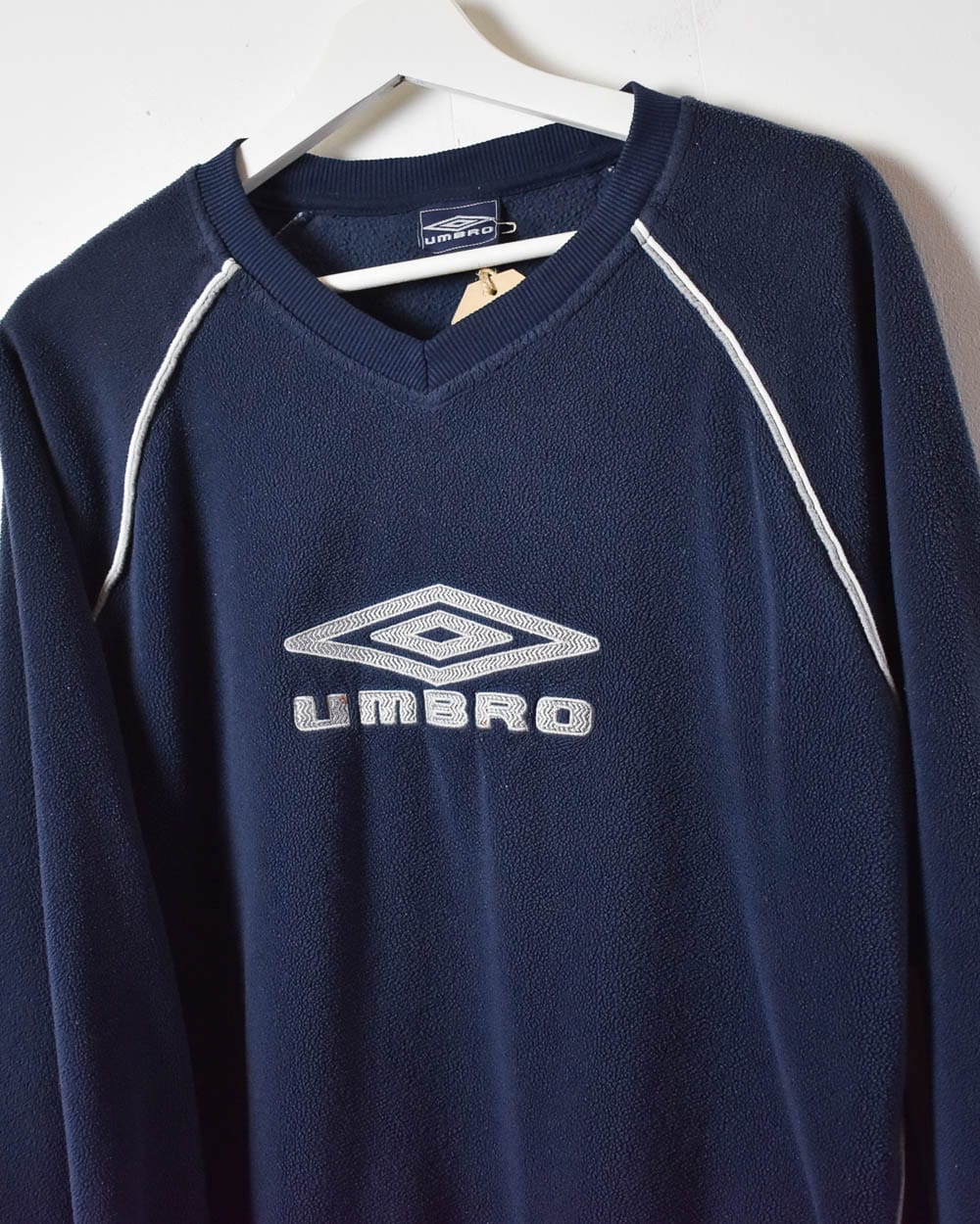 Navy Umbro Fleece Sweatshirt - Small