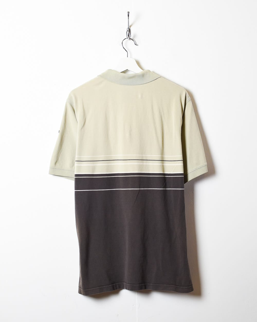 Neutral Adidas 1/4 Zip Polo Shirt - X-Large