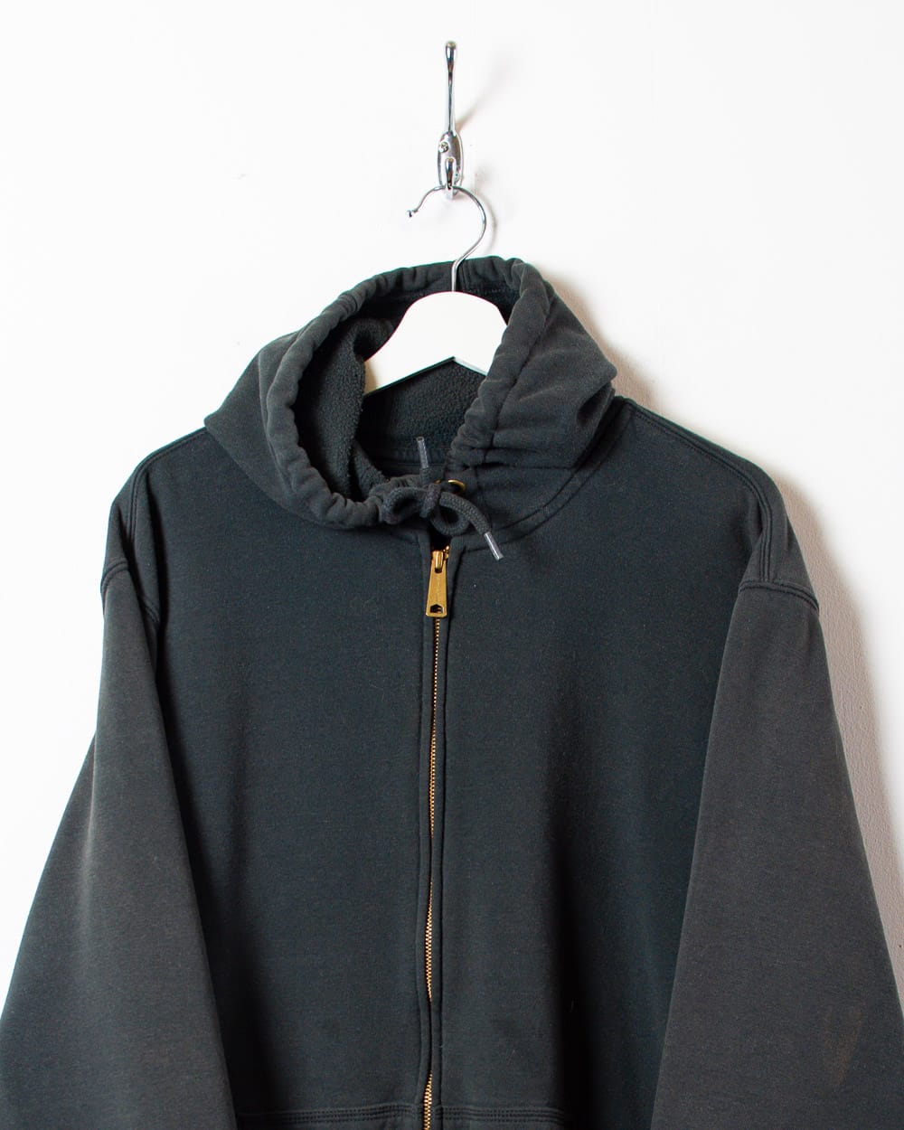 Black Carhartt Zip-Through Hoodie - Large