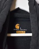 Black Carhartt Zip-Through Hoodie - Large