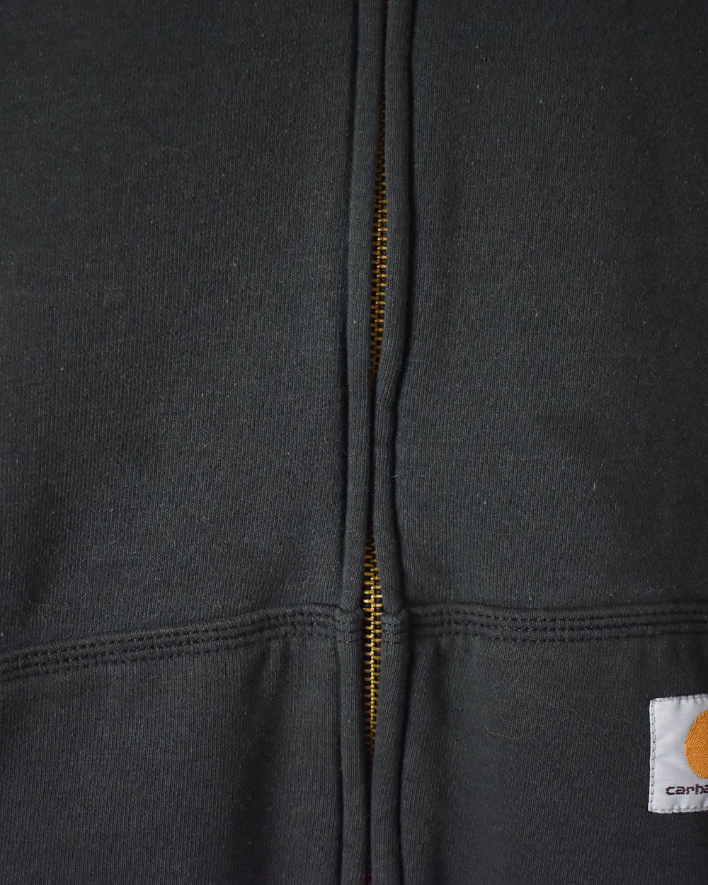 Black Carhartt Zip-Through Hoodie - Large