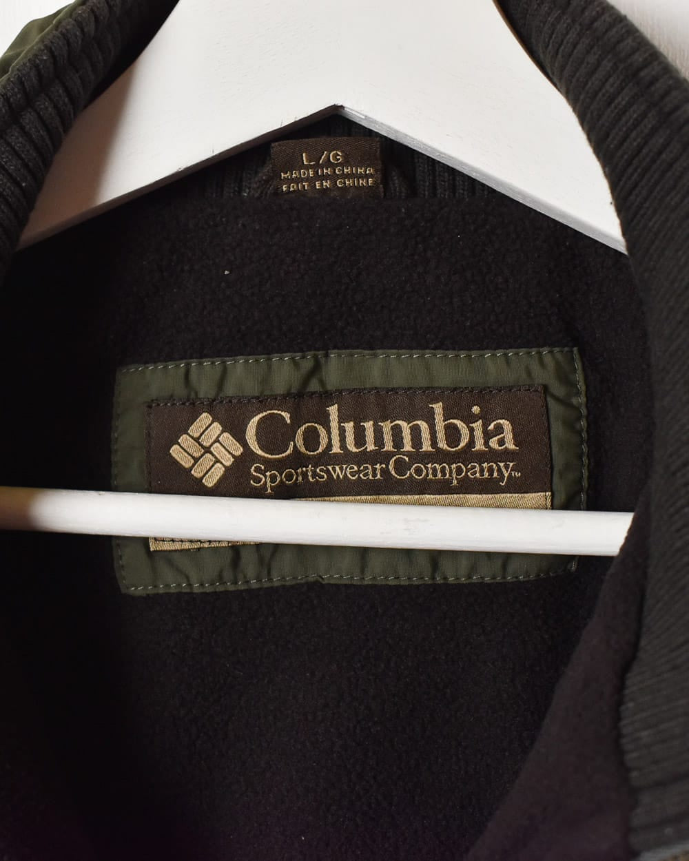 Khaki Columbia Fleece Lined Gilet - Large