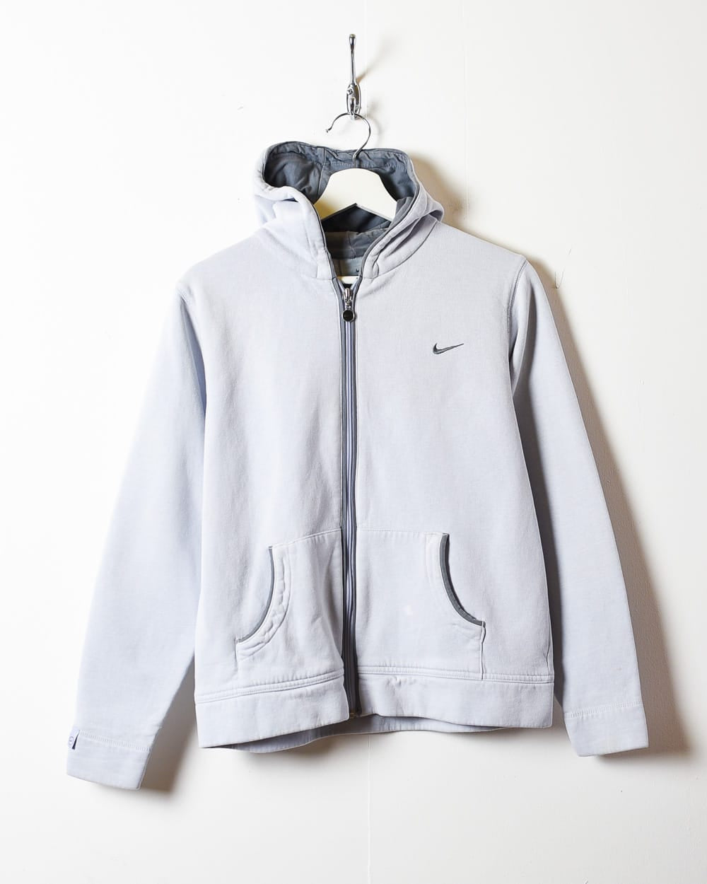 BabyBlue Nike Zip-Through Hoodie - Medium Women's