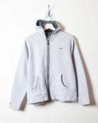 BabyBlue Nike Zip-Through Hoodie - Medium Women's