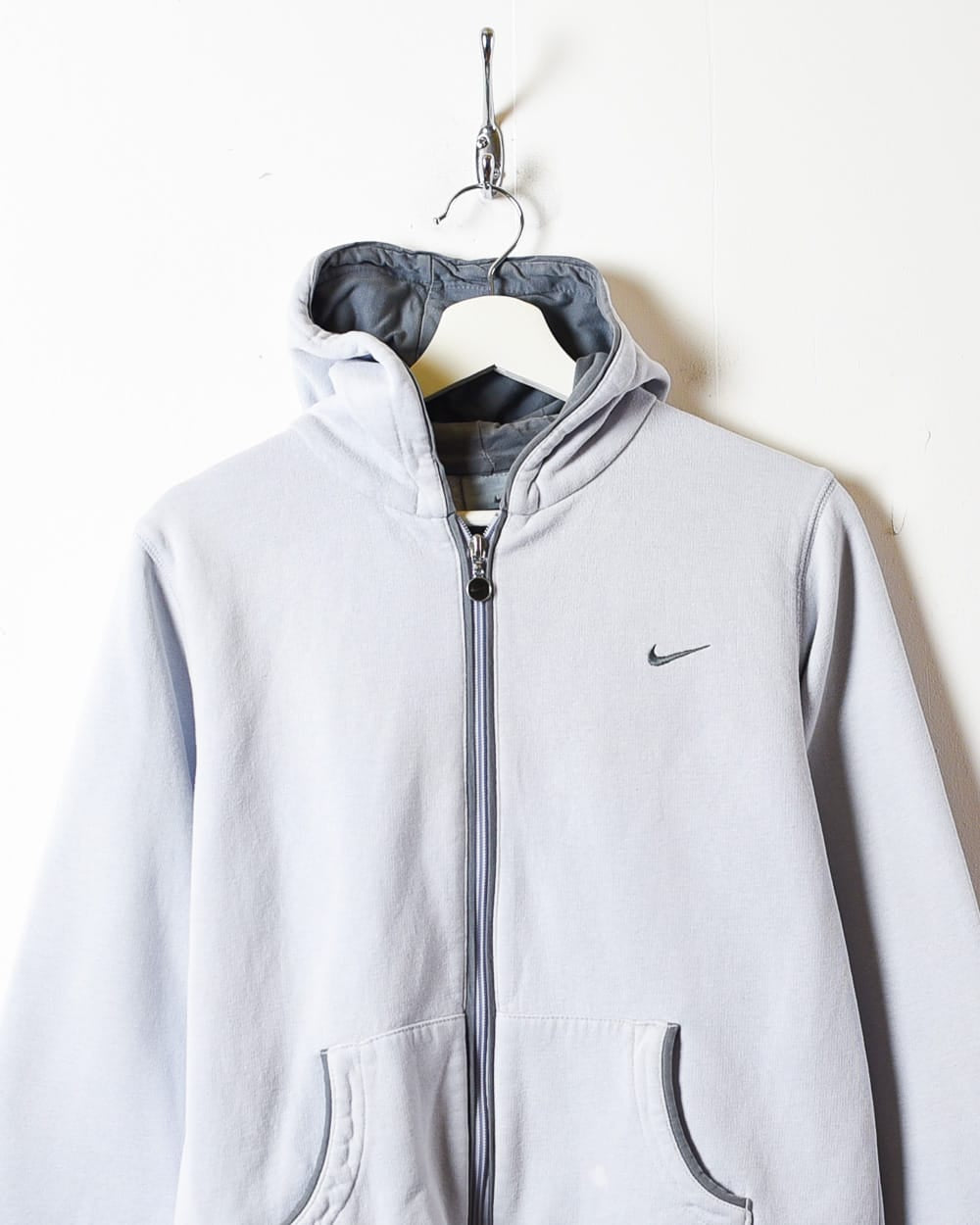 BabyBlue Nike Zip-Through Hoodie - Medium Women's