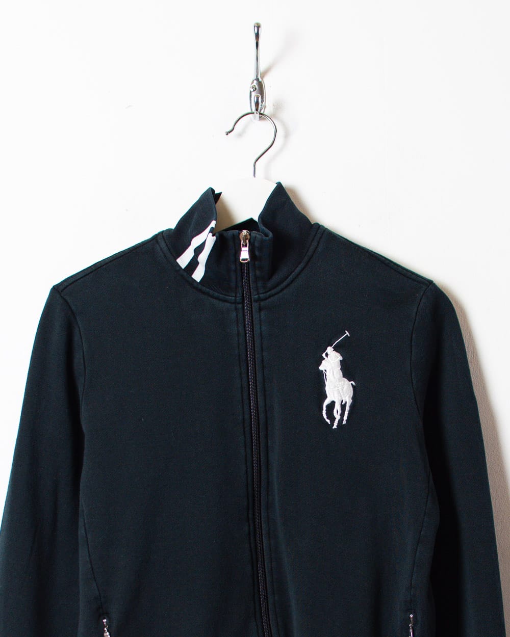 Black Polo Ralph Lauren Golf Zip-Through Sweatshirt - Large Women's