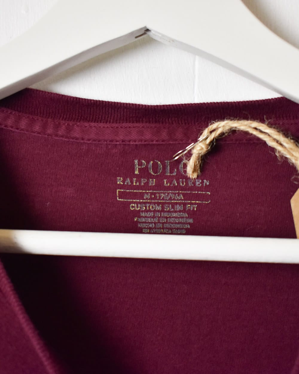 Maroon Polo Ralph Lauren Long Sleeved T-Shirt - Medium