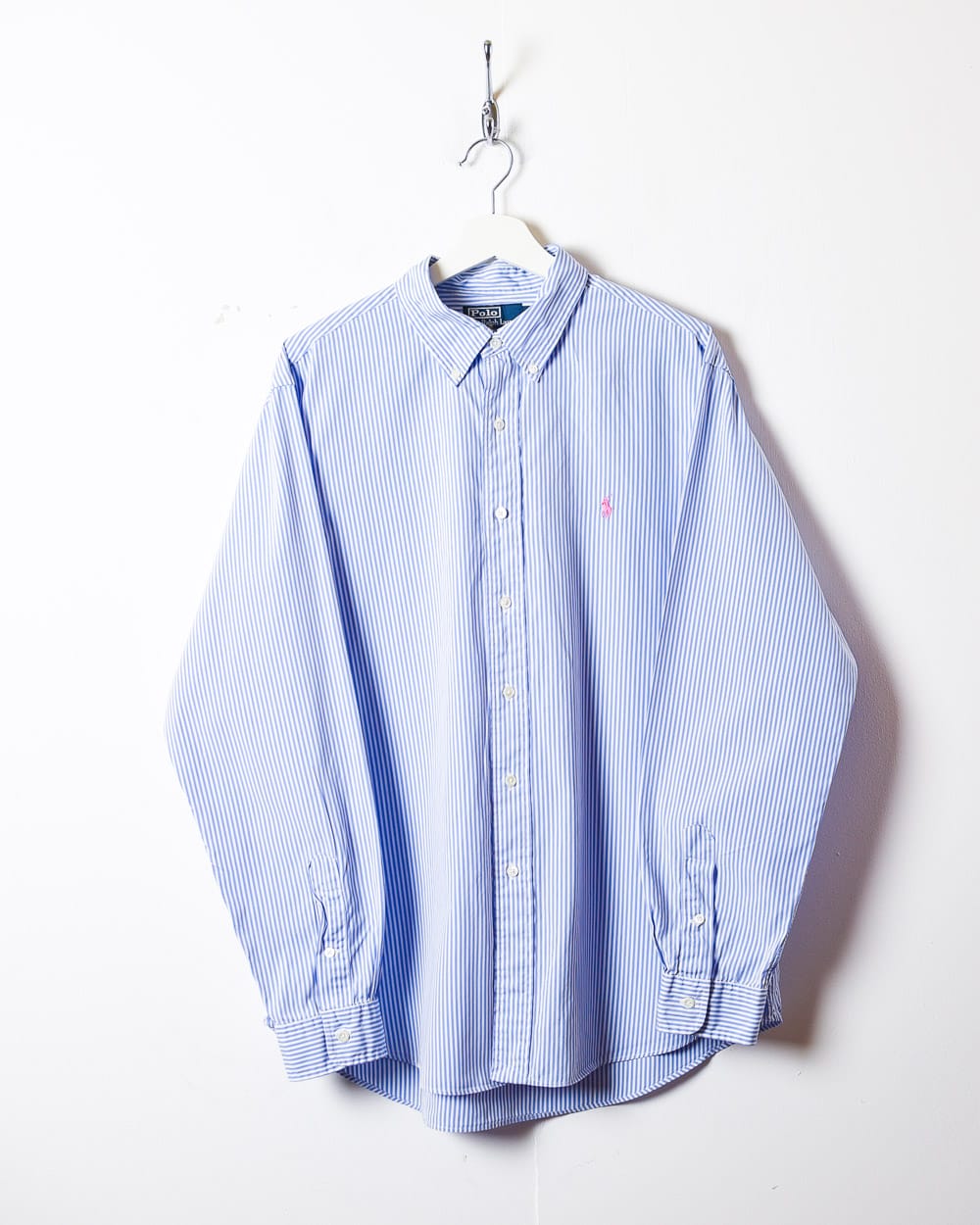 Blue Polo Ralph Lauren Striped Shirt - X-Large