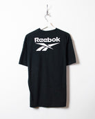 Black Reebok Wales Rugby Union Mock Neck T-Shirt - Large