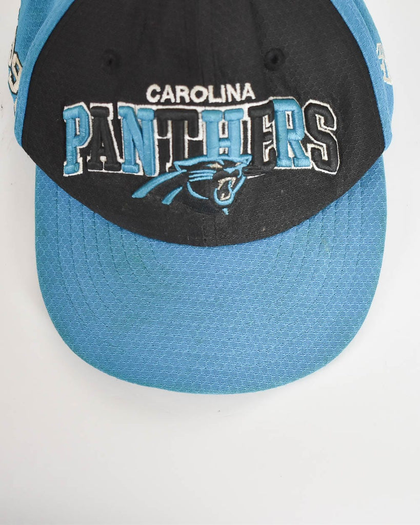 Vintage 90s Black New Era NFL Carolina Panthers Textured Kids Cap