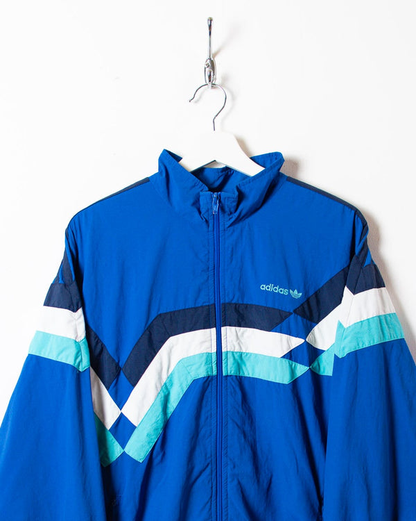 Blue Adidas Windbreaker Jacket - Medium