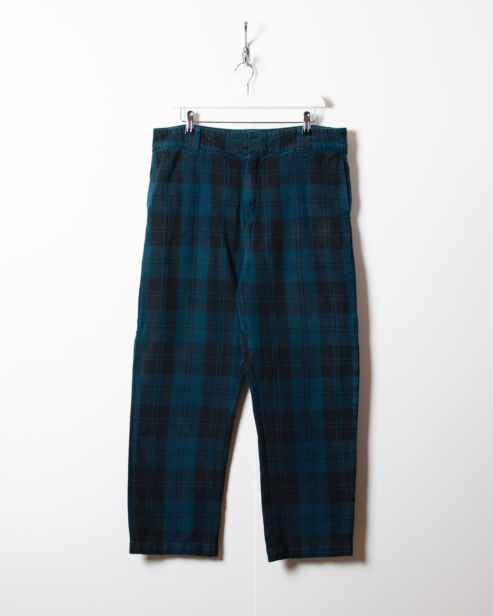 Blue Carhartt Checked Trousers - W35 L27