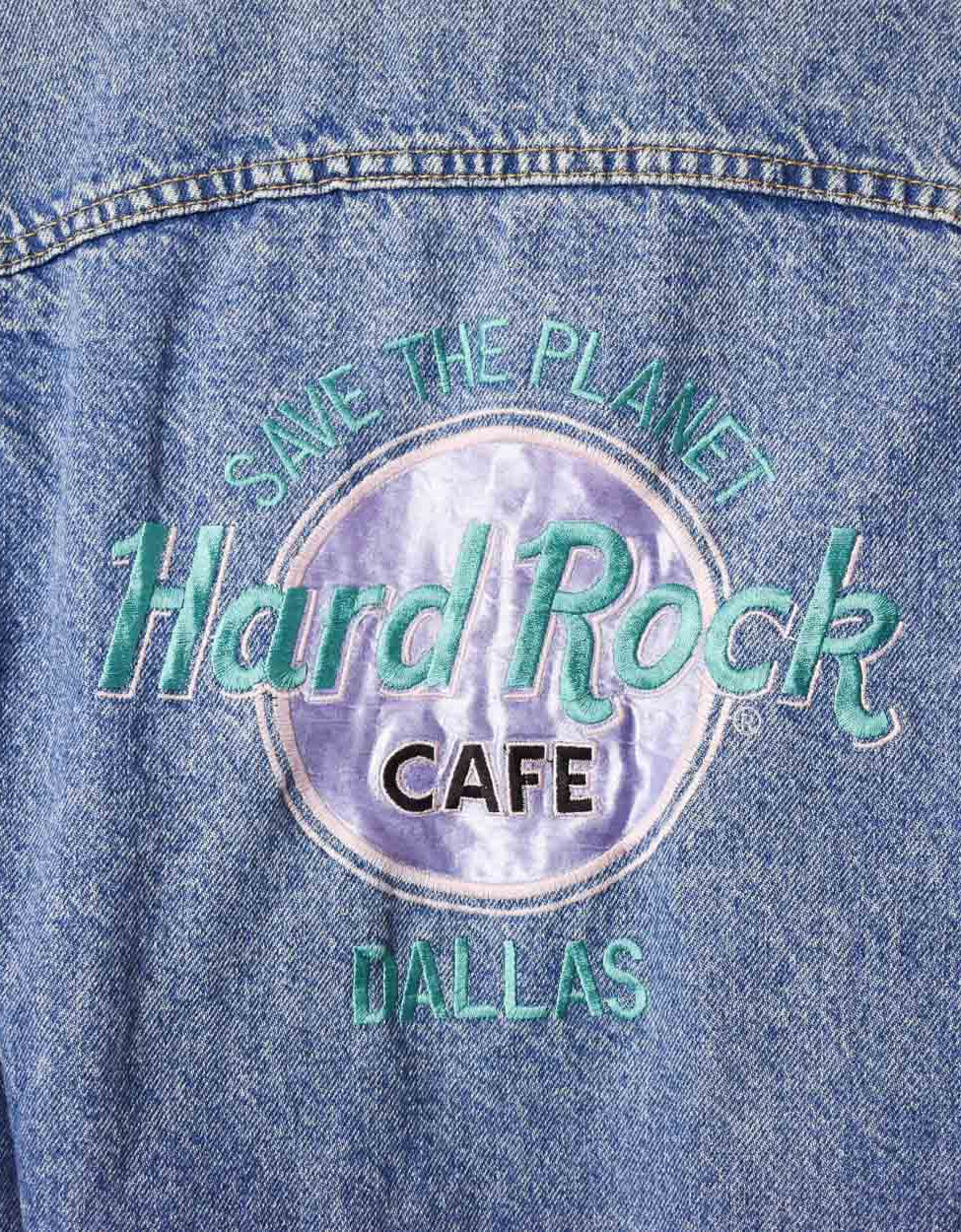 Blue Hard Rock Café Denim Jacket - Medium