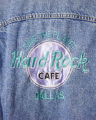 Blue Hard Rock Café Denim Jacket - Medium