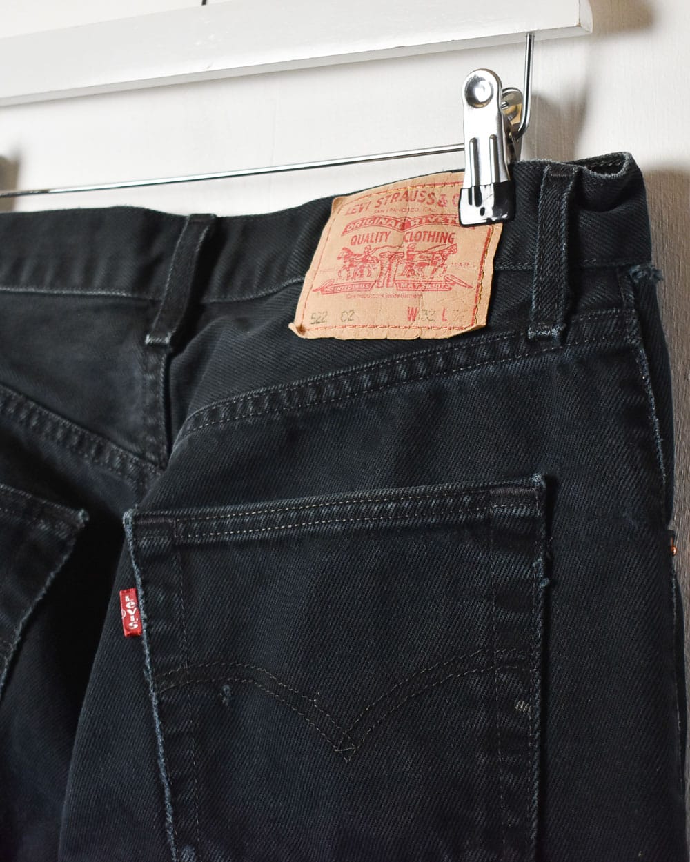Black Levi's 522 Jeans - W32 L31