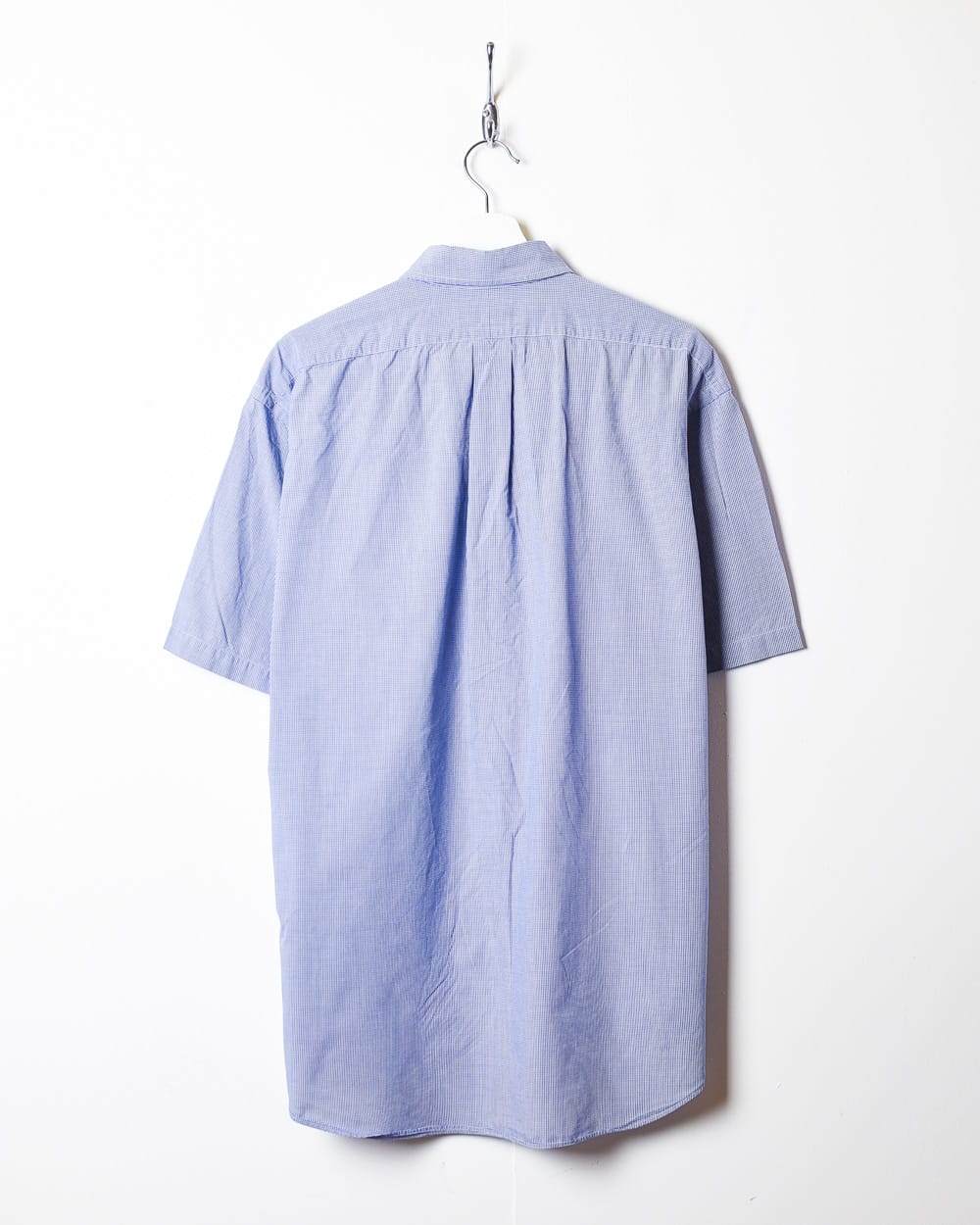 Blue Polo Ralph Lauren Checked Short Sleeved Shirt - Large