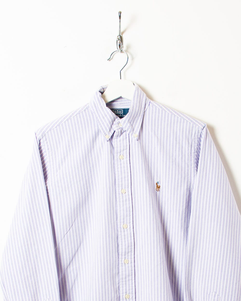 Purple Polo Ralph Lauren Striped Shirt - Small