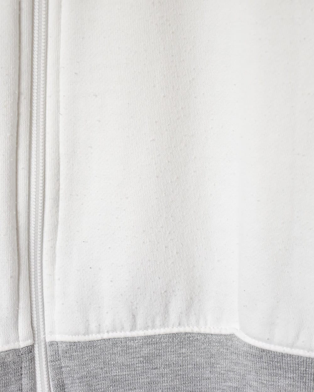 White Reebok Zip-Through Sweatshirt - X-Small Women's