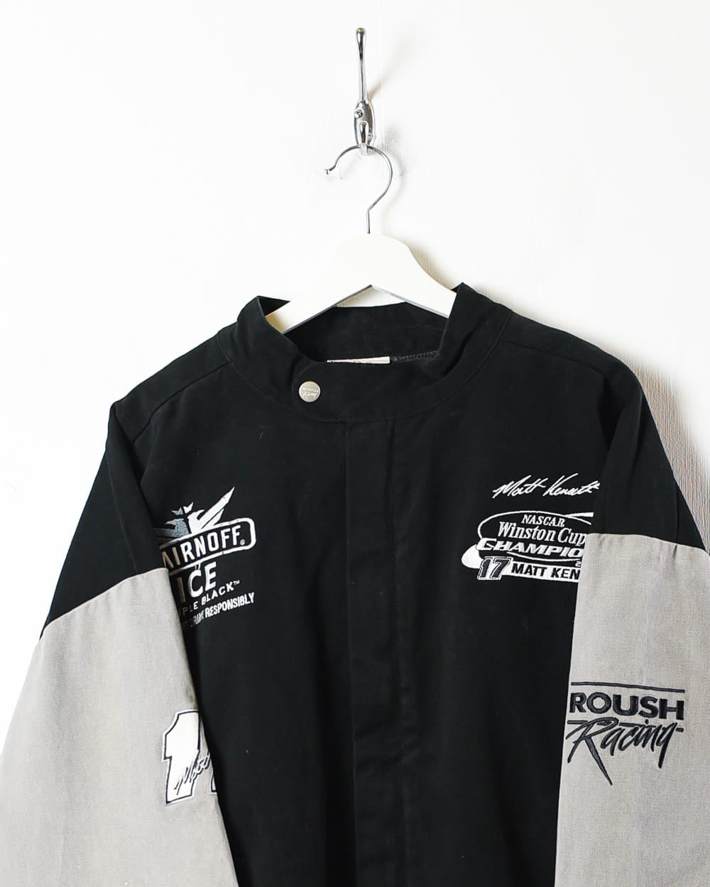 Black Nascar Winston Cup Champion 2003 Matt Kenseth Racing Jacket - X-Large
