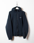 Black Nike Zip-Through Hoodie - Large