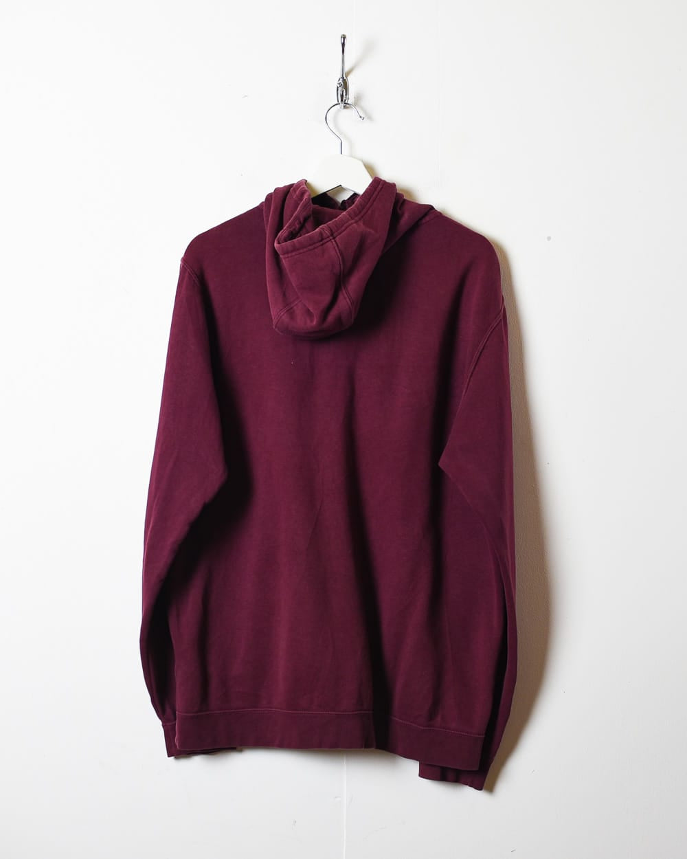 Maroon Nike Zip-Through Hoodie - Large