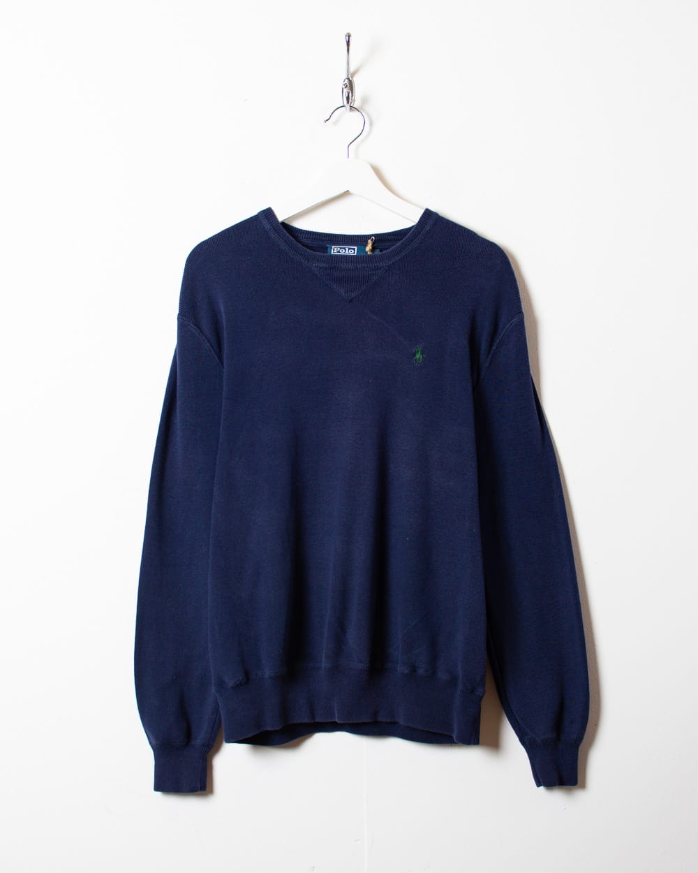 Navy Polo Ralph Lauren Knitted Sweatshirt - Small