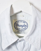 BabyBlue Wrangler Double Pocket Striped Shirt - Large