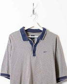 Neutral Nike Golf Textured Polo Shirt - Large