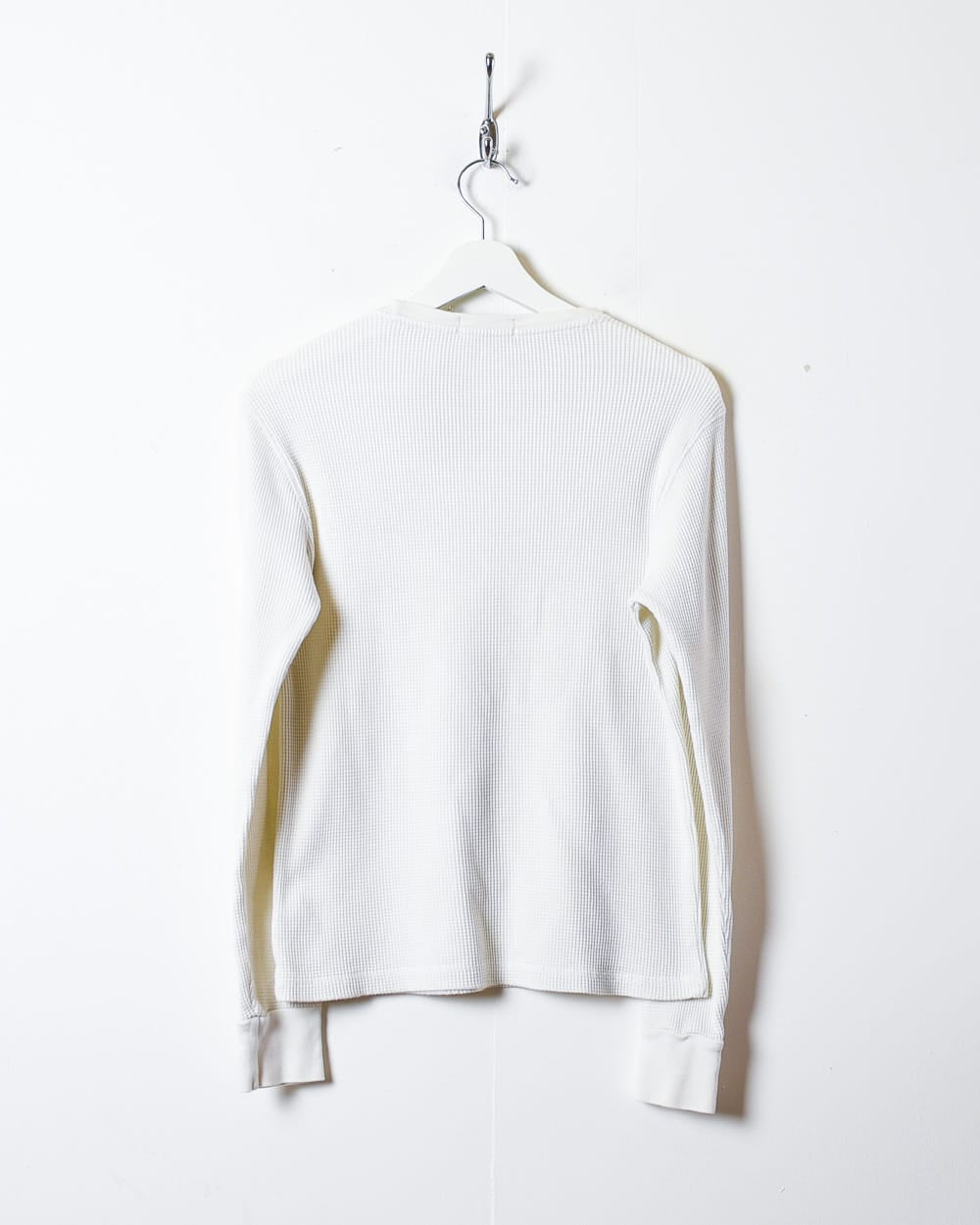 White Polo Ralph Lauren Textured Sweatshirt - Medium Women's