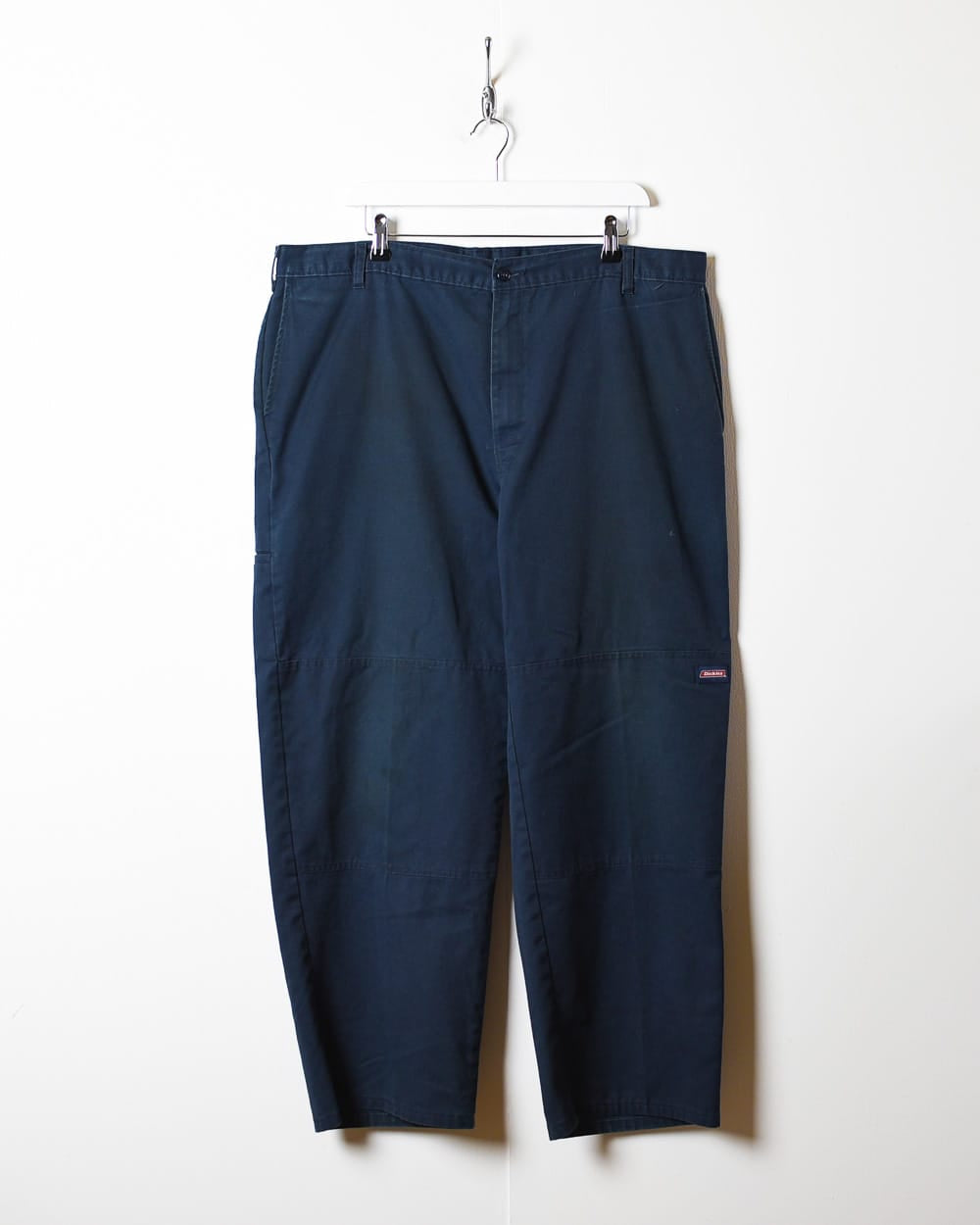 Navy Dickies Loose Fit Double Knee Trousers - W40 L29