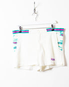 White Fila Tennis Shorts - Medium