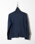 Navy Nike High Neck Zip-Through Sweatshirt - Small Women's