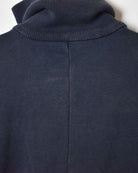 Navy Nike High Neck Zip-Through Sweatshirt - Small Women's