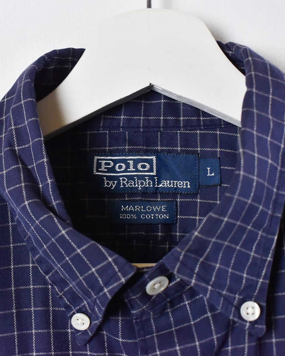 Navy Polo Ralph Lauren Marlowe Checked Shirt - Large