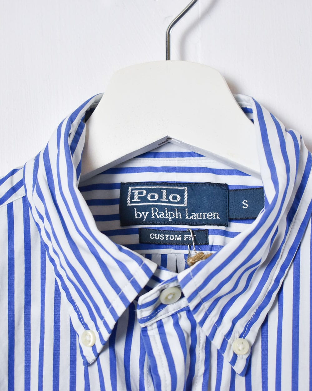 Blue Polo Ralph Lauren Striped Short Sleeved Shirt - Small
