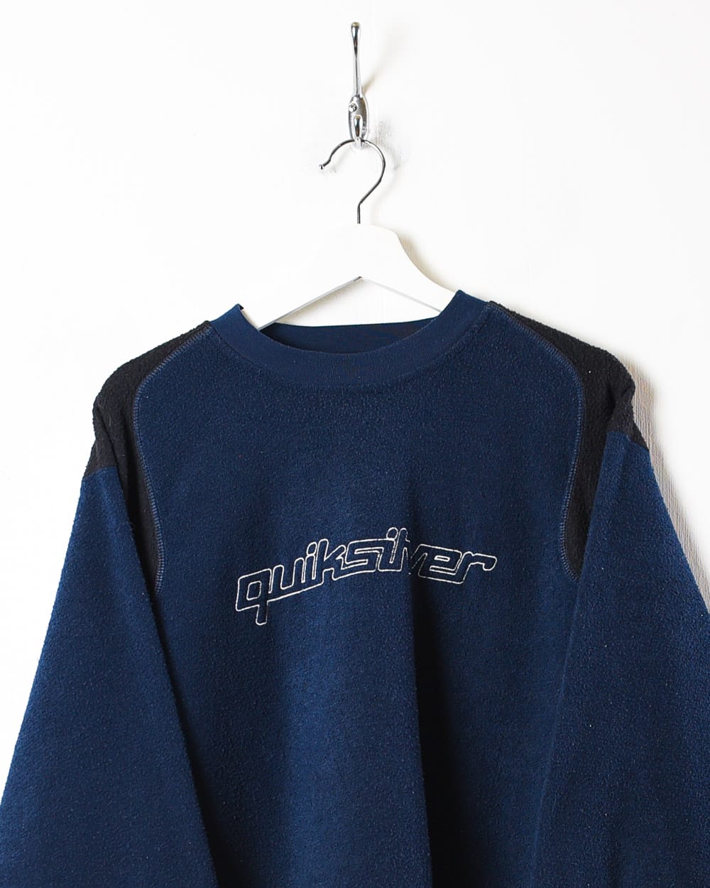 Navy Quiksilver Fleece Sweatshirt - Medium