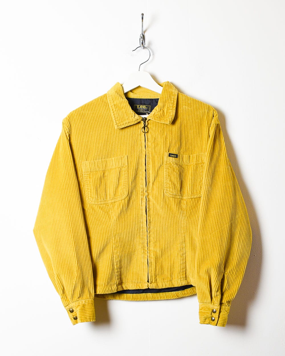 Yellow Lee Corduroy Harrington Jacket - Medium Women's